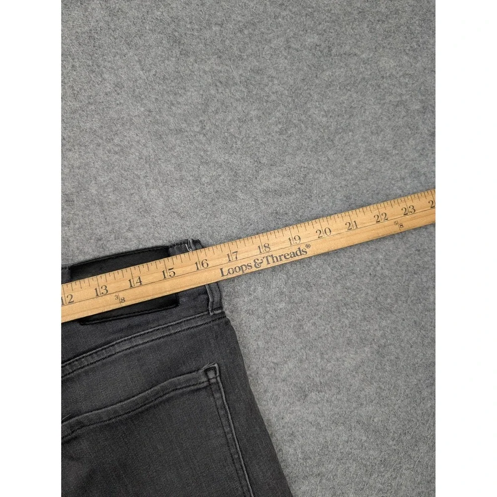 Paige Lennox Jeans Mens 32x26 Gray Charcoal Wash Slim Taper Stretch Denim Pants